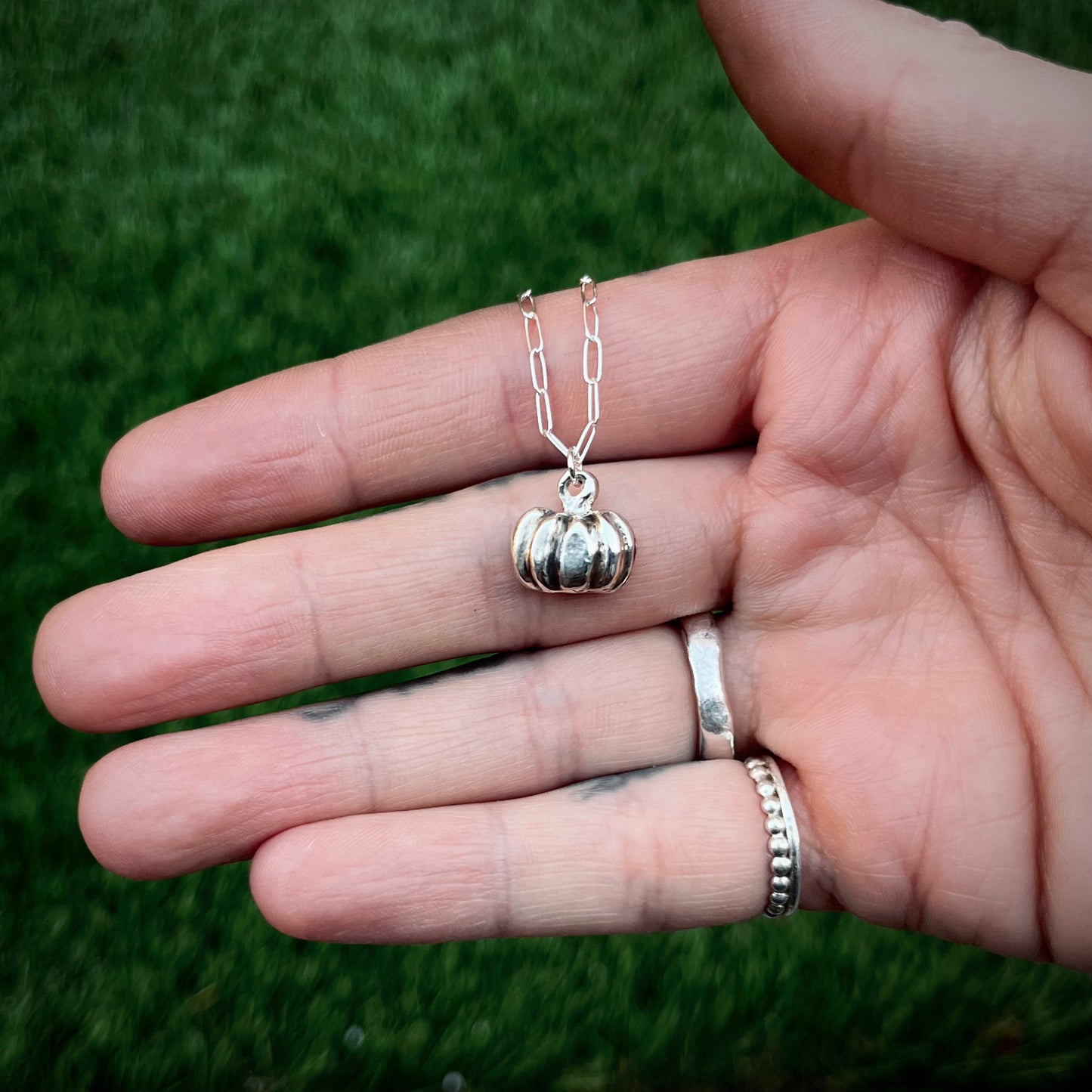 Pumpkin Charm Necklace